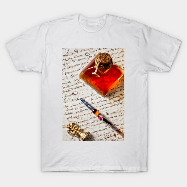 Ink bottle and pen T-Shirt by photogarry